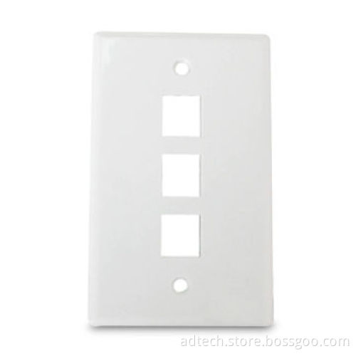 US Type 3-port Faceplate